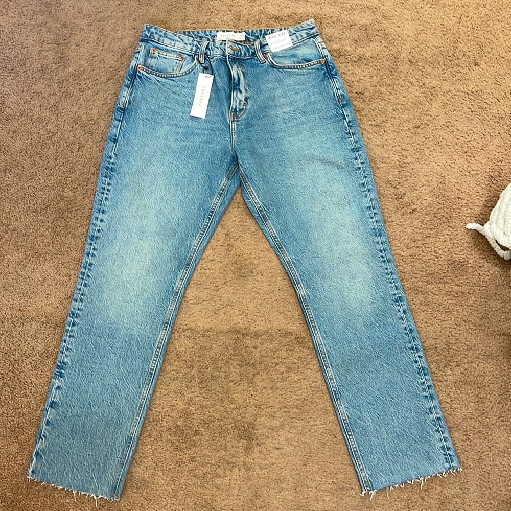 Topshop straight leg jeans never worn